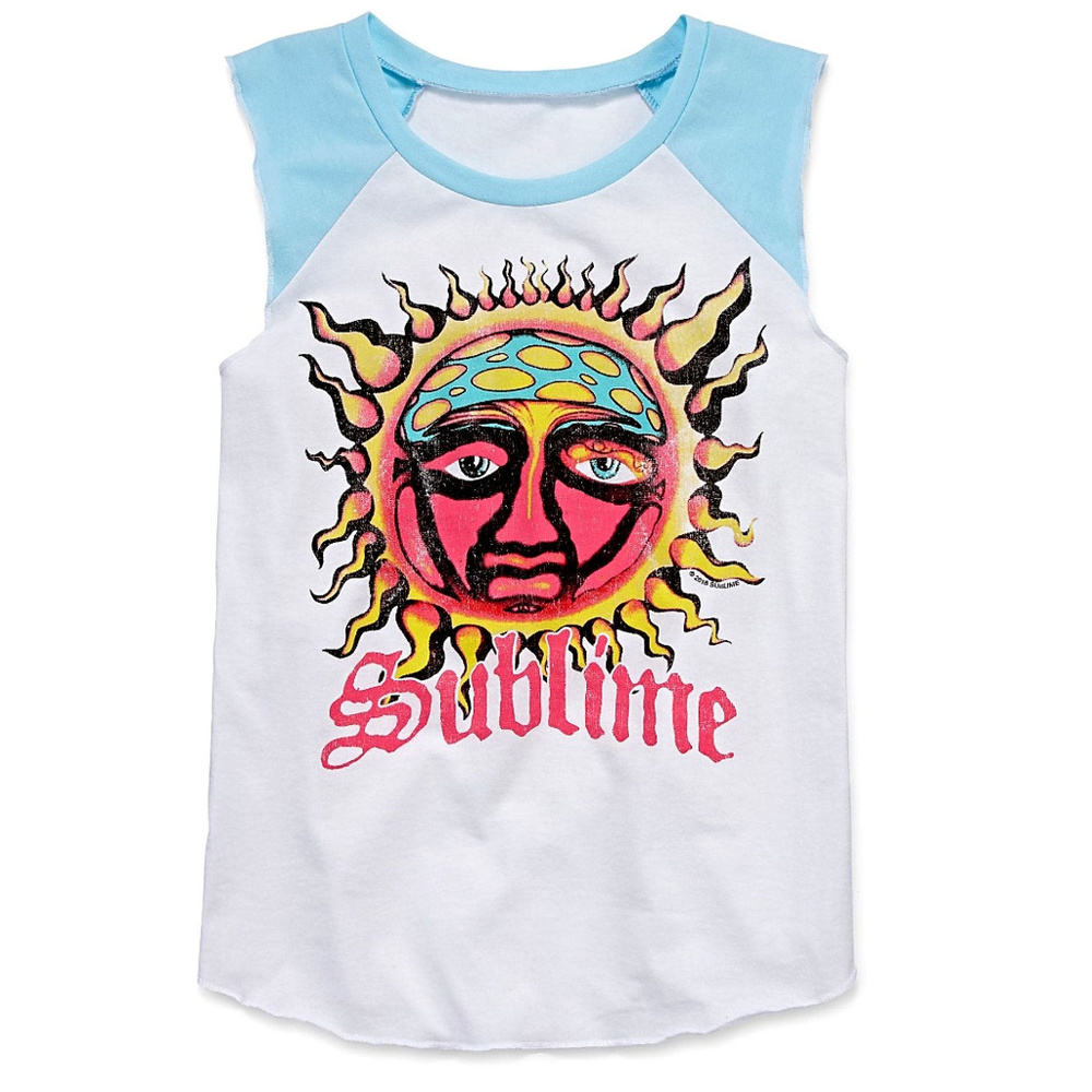 Sublime Logo ska punk rock Official Girls' 4-16 Plus T-Shirt XL XXL NWT